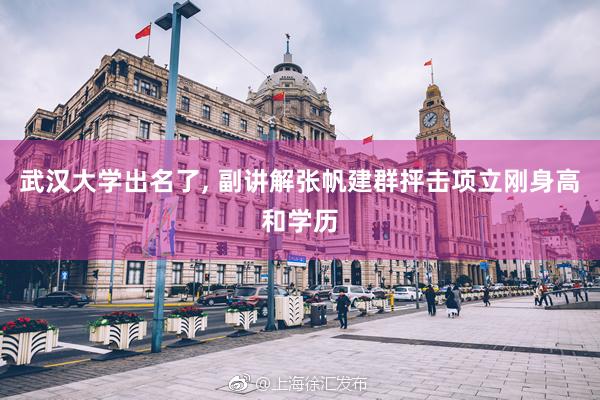 武汉大学出名了, 副讲解张帆建群抨击项立刚身高和学历