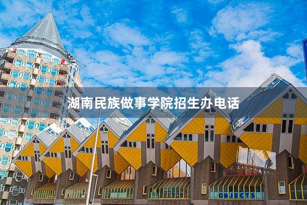 湖南民族做事学院招生办电话