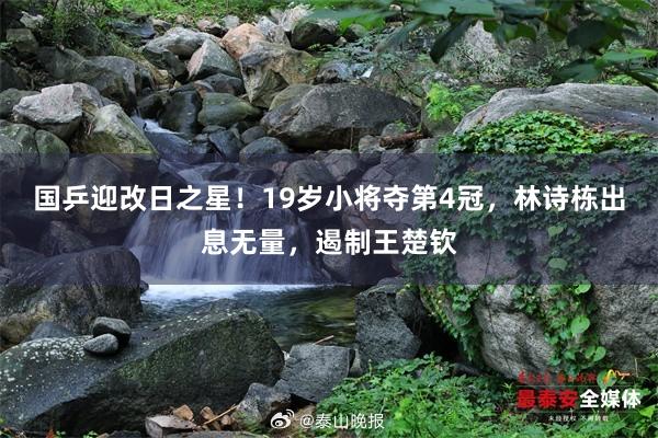 国乒迎改日之星！19岁小将夺第4冠，林诗栋出息无量，遏制王楚钦