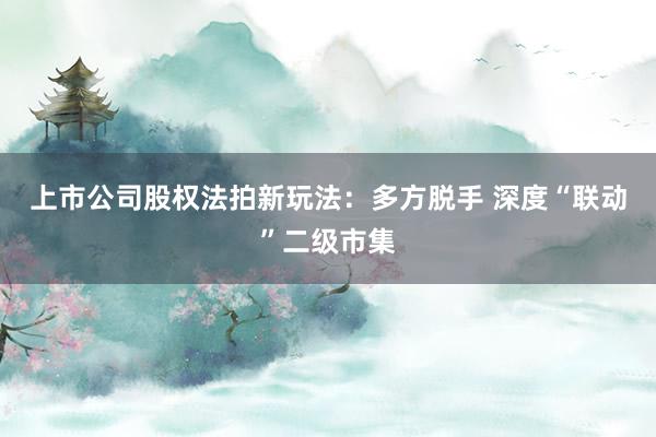 上市公司股权法拍新玩法：多方脱手 深度“联动”二级市集