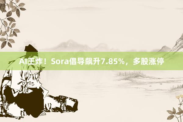 AI王炸！Sora倡导飙升7.85%，多股涨停