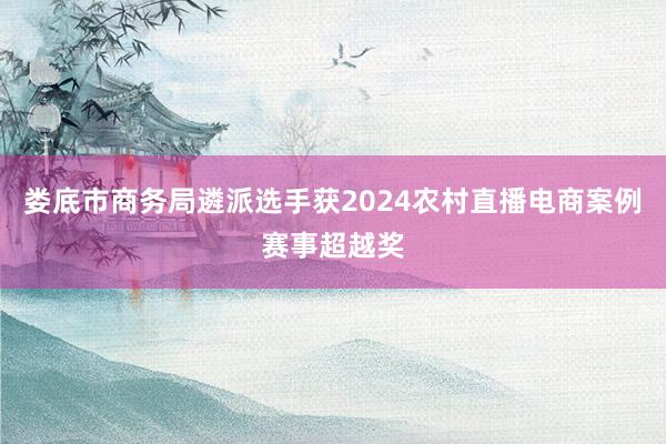 娄底市商务局遴派选手获2024农村直播电商案例赛事超越奖