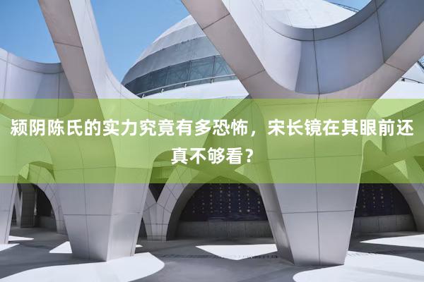 颍阴陈氏的实力究竟有多恐怖，宋长镜在其眼前还真不够看？