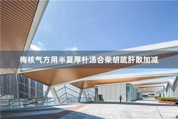 梅核气方用半夏厚朴汤合柴胡疏肝散加减